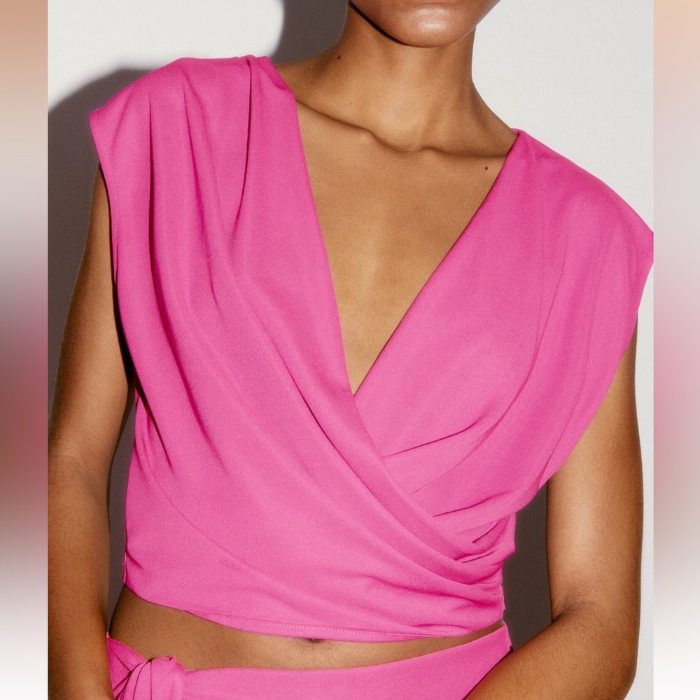 Zara draped wrap top - worn once